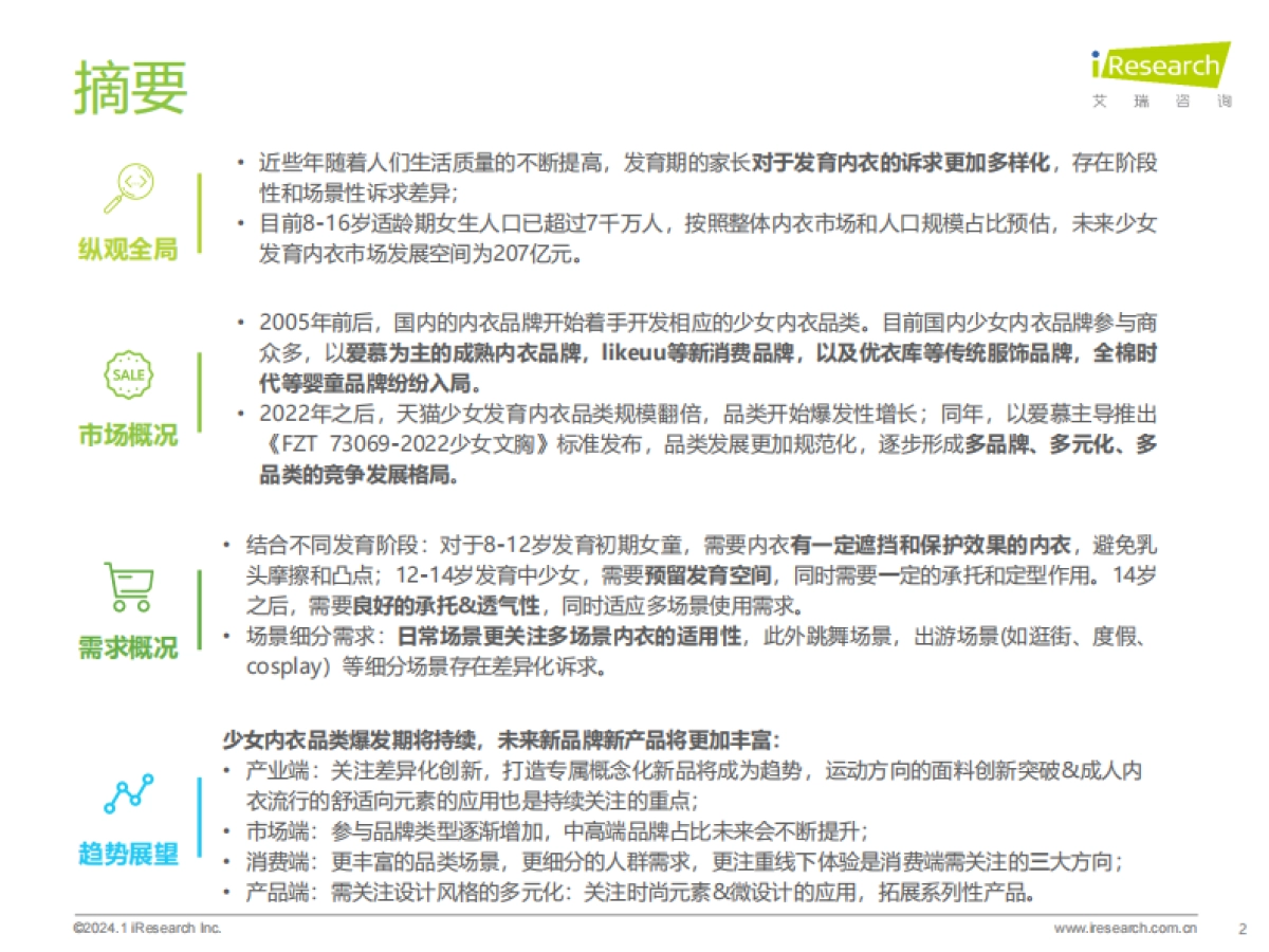 2023年中国少女发育内衣行业发展白皮书_第2页