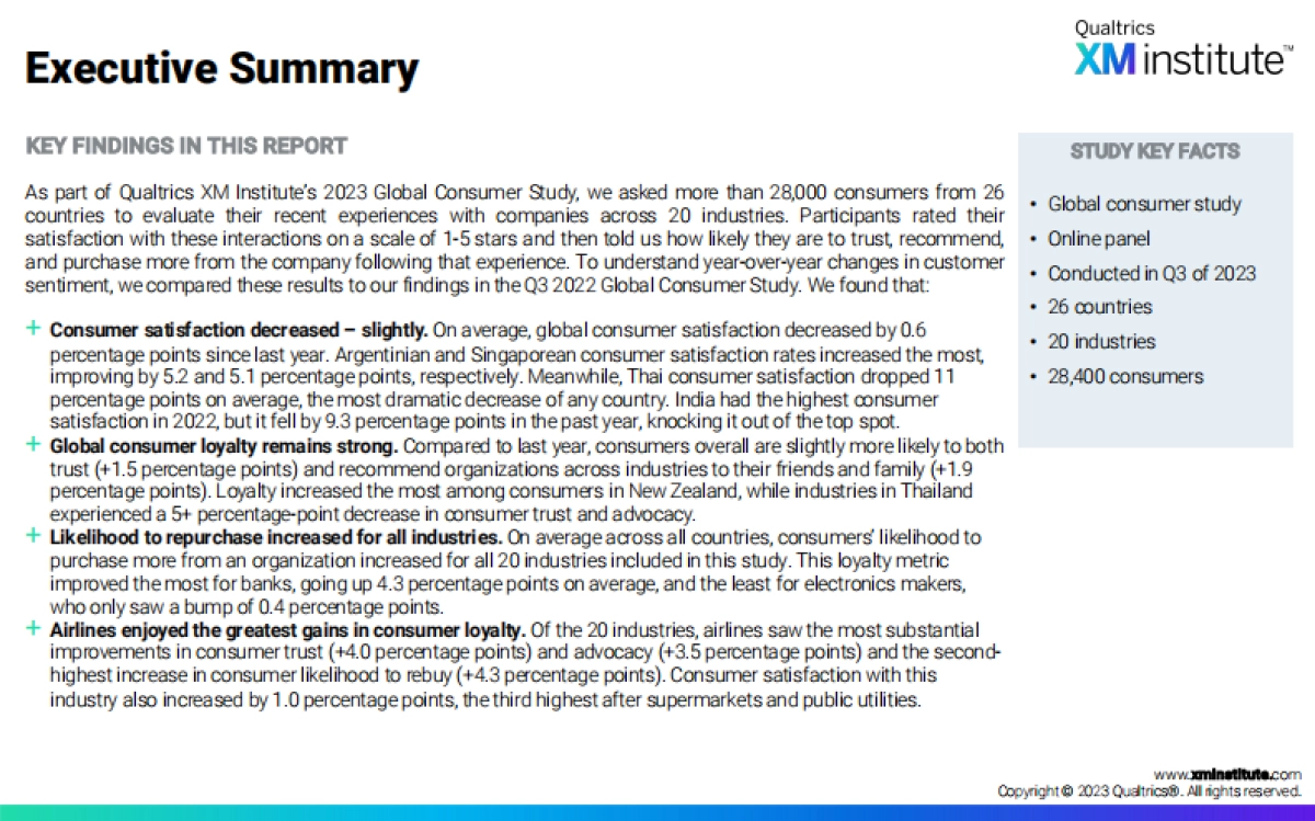 Qualtrics XM Institute:2024年消费者满意度和忠诚度调查报告(英文)_第2页