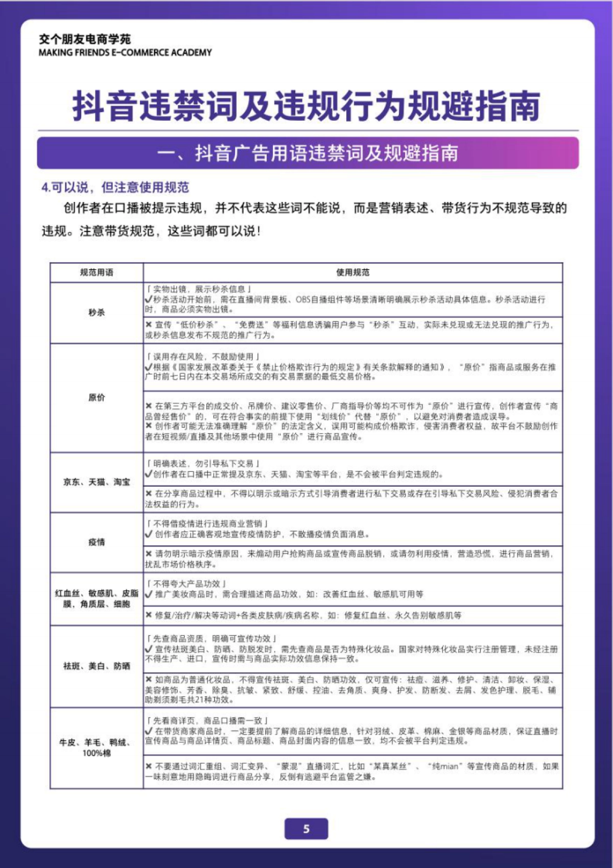 交个朋友：2023抖音直播注意事项_第7页