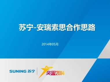 苏宁安瑞索思合作思路