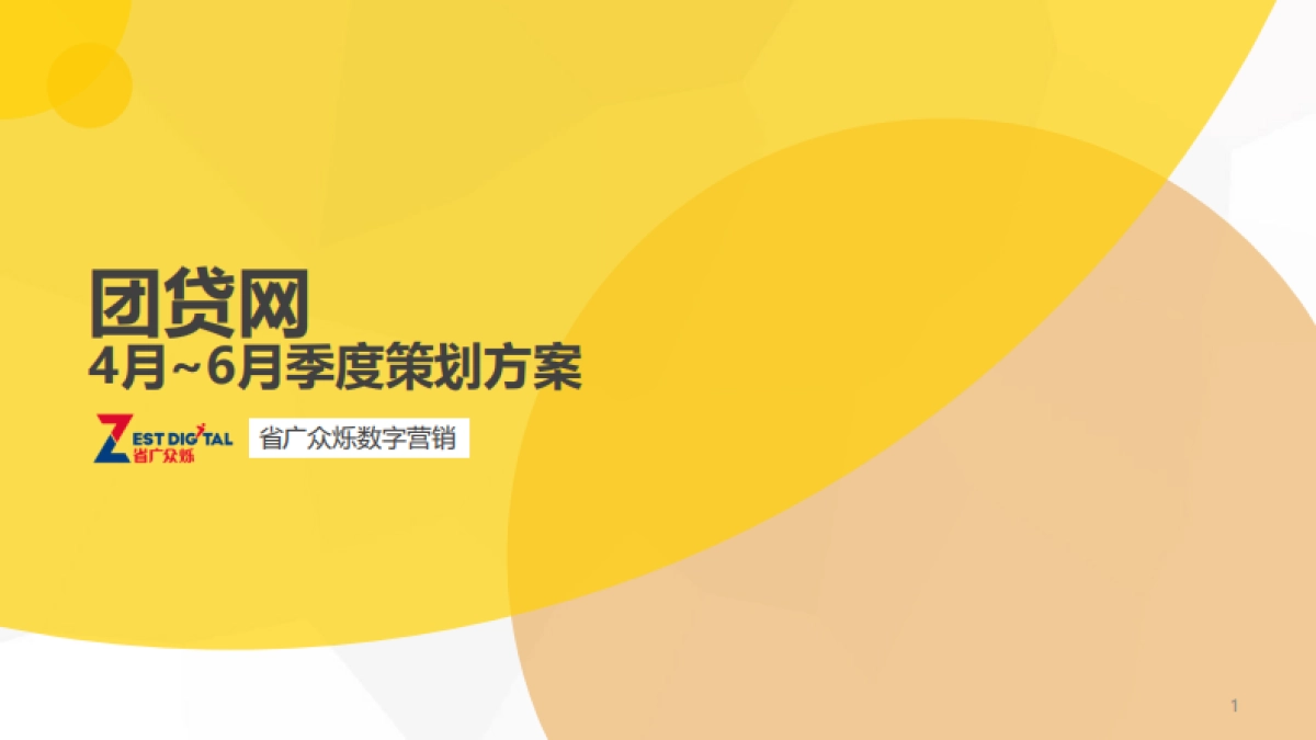 团贷网季度合作方案_第1页