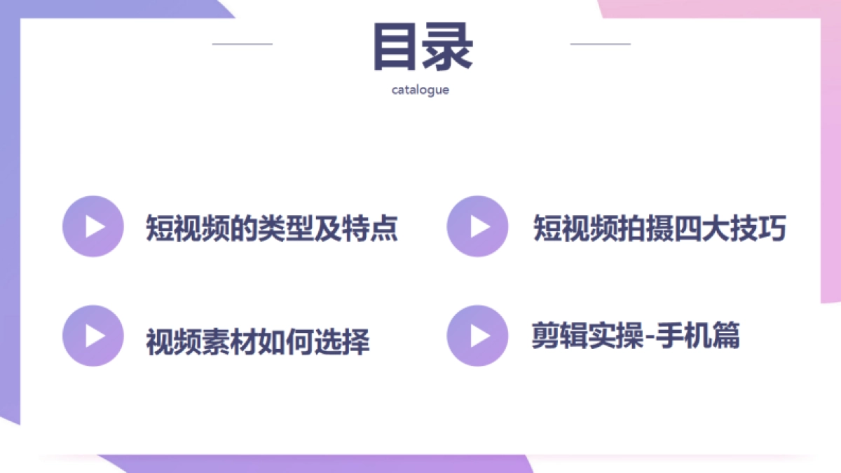 2022短视频拍摄与剪辑技巧分享培训课件_第2页