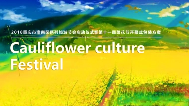 2018重庆市潼南区系列旅游节会启动仪式暨第十一届菜花节开幕式包装活动策划方案