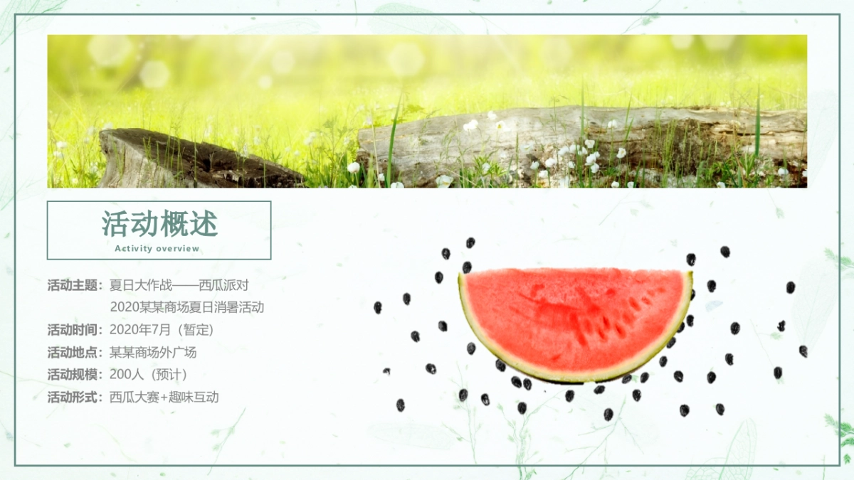 2020商业广场“西瓜派对”夏日消暑活动策划方案_第10页