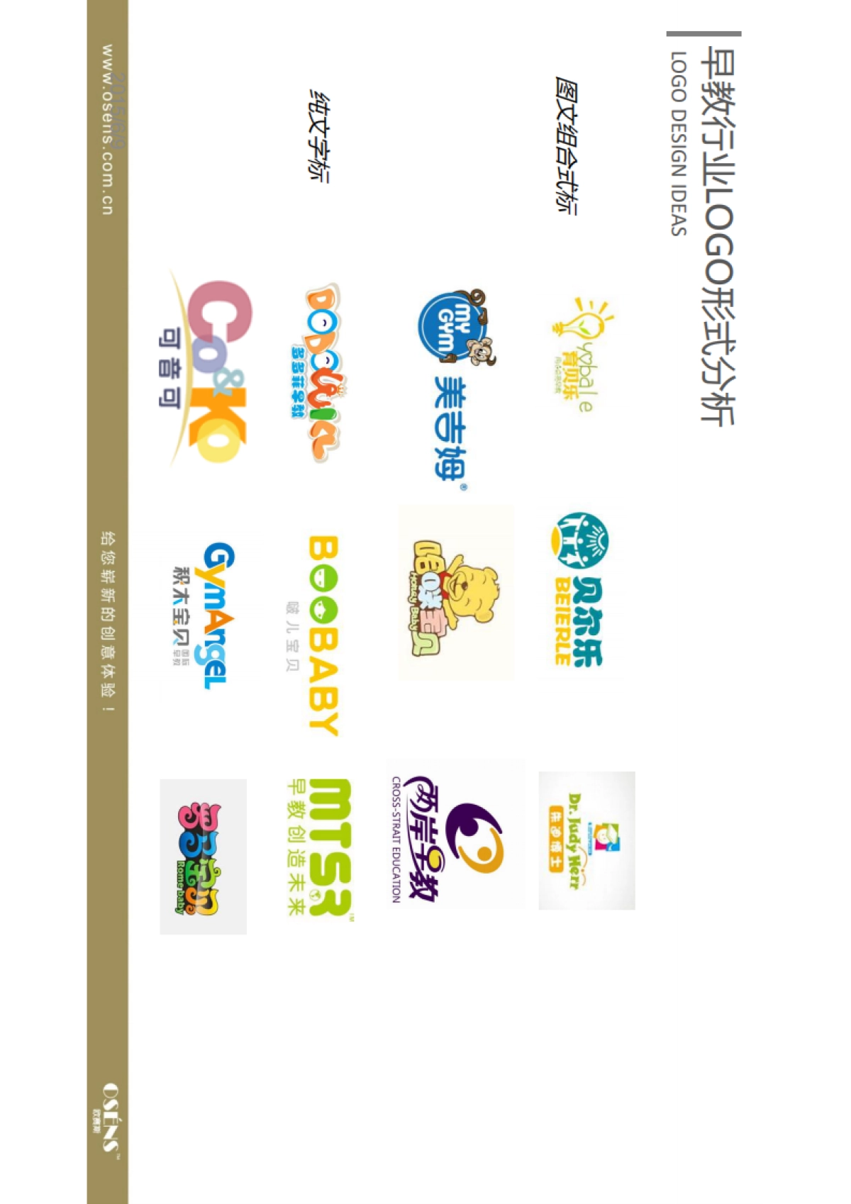 欧赛斯儿童教育早教品牌LOGO标志创意设计思路方案_第4页