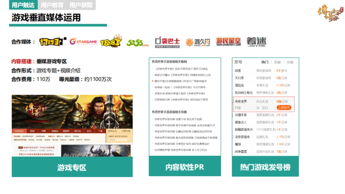 《传奇世界手游》媒介传播方案_第9页