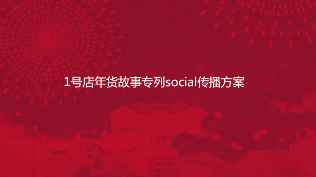 1号店年货故事专列social传播方案_第1页