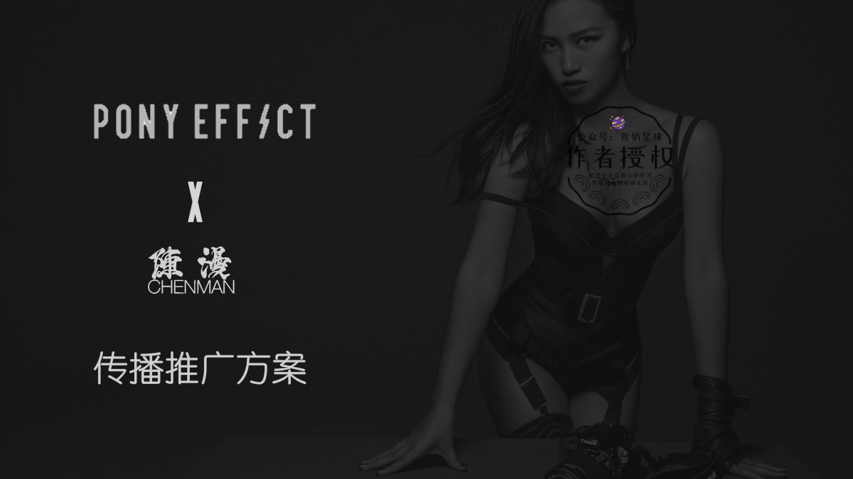 Pony Effect&陈漫 传播推广方案_第1页
