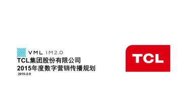 -TCL 2015年度数字营销传播规划