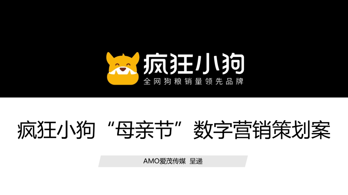 疯狂小狗宠物食品母亲节传播方案_第1页