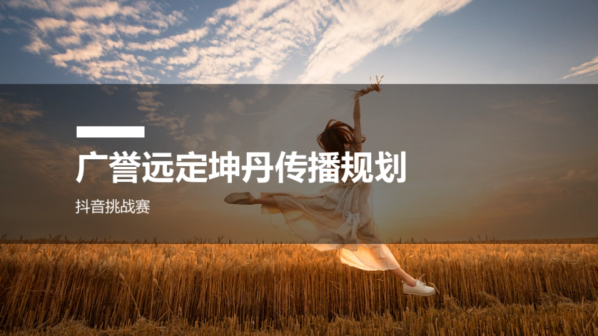 广誉远定坤丹挑战赛传播规划_第1页