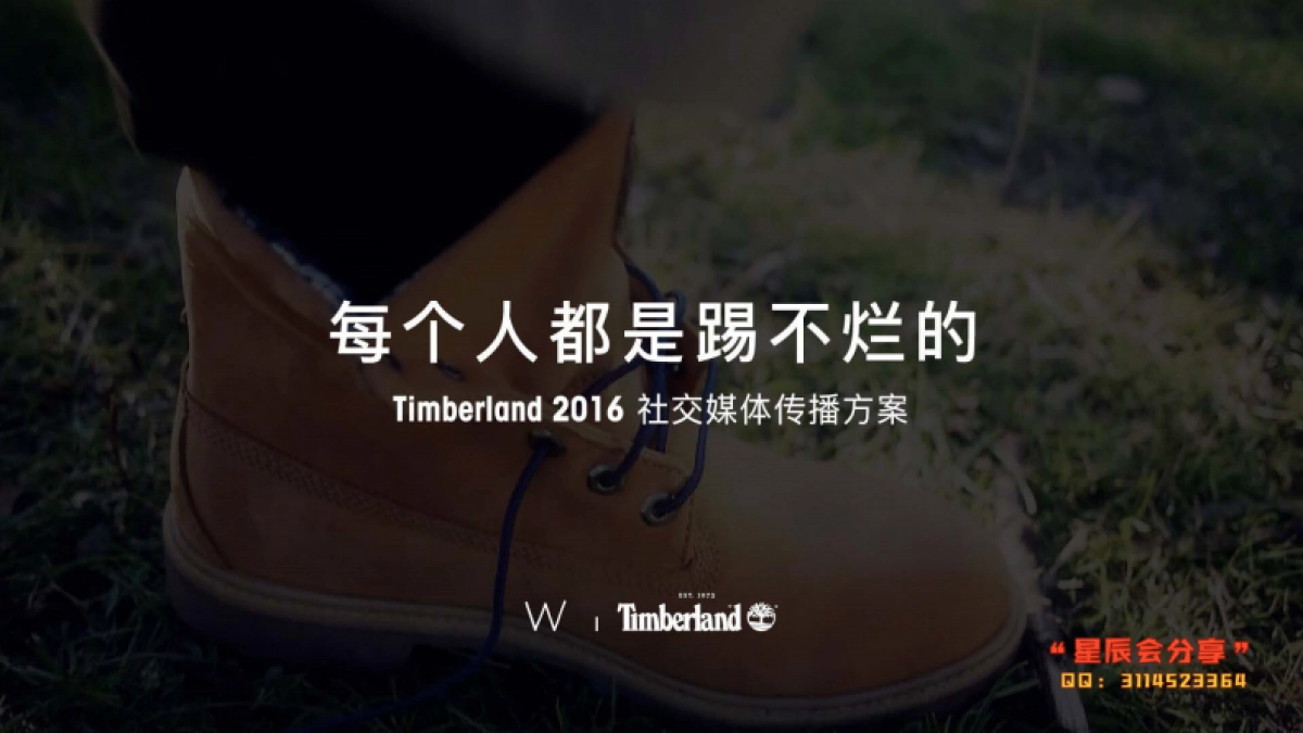 【W】Timberland 社交媒体传播方案_第1页