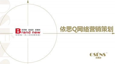 欧赛斯依思Q品牌女鞋网络整合推广数字营销计划提案