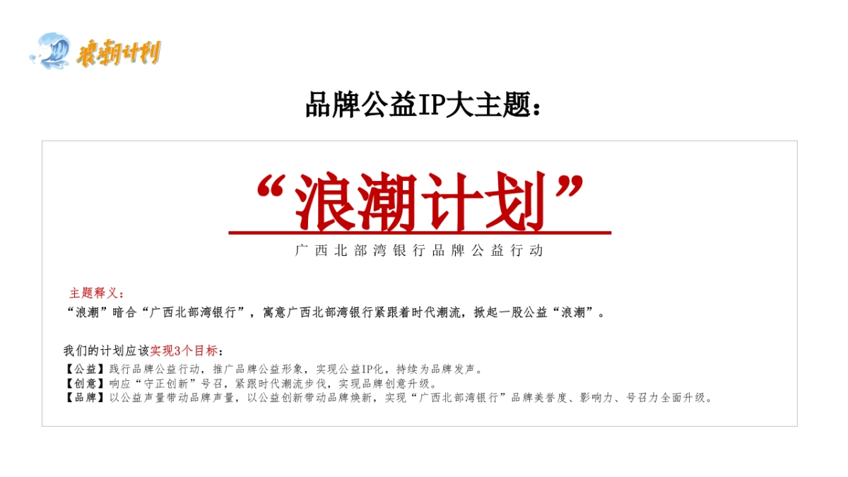广西北部湾银行品牌公益计划（浪潮计划主题）活动策划方案-89P_第8页