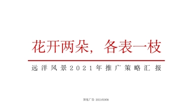 远洋风景喜市商业街洋房年度营销推广包装策略汇报