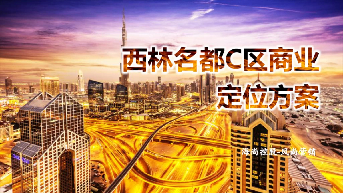 2020宣城西林名都C区商业定位方案_第1页