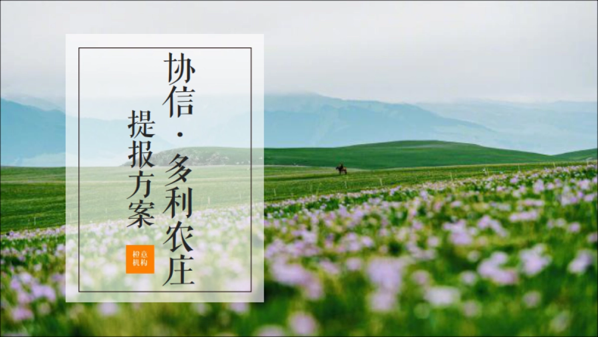 2020中国田园文旅综合体多利庄推广案_第1页