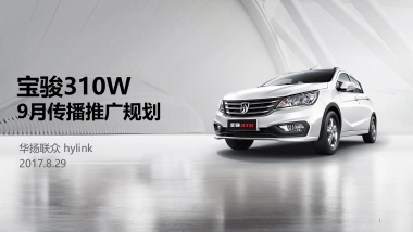 宝骏310W延续期推广规划