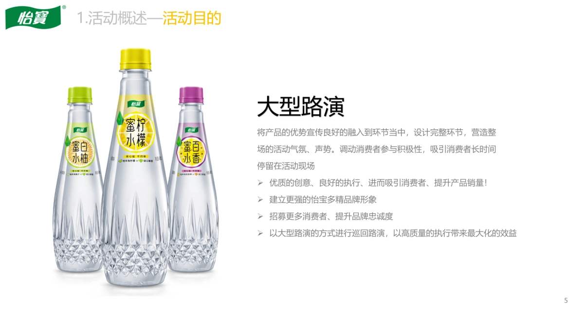 怡泉蜜水柠檬饮料新品线下活动执行方案_第5页