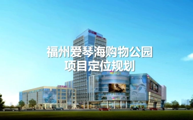 福州爱琴海购物公园项目定位规划报告