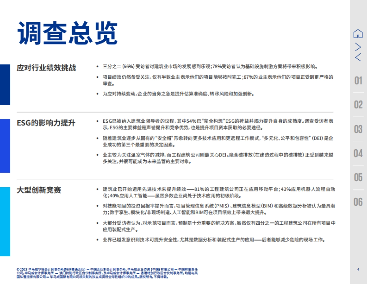 毕马威：2023年度全球建筑业调查报告_第4页
