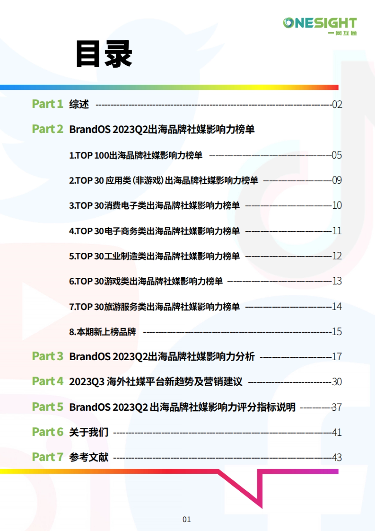 2023Q2BrandOSTOP100出海品牌社媒影响力榜单-OneSight_第2页