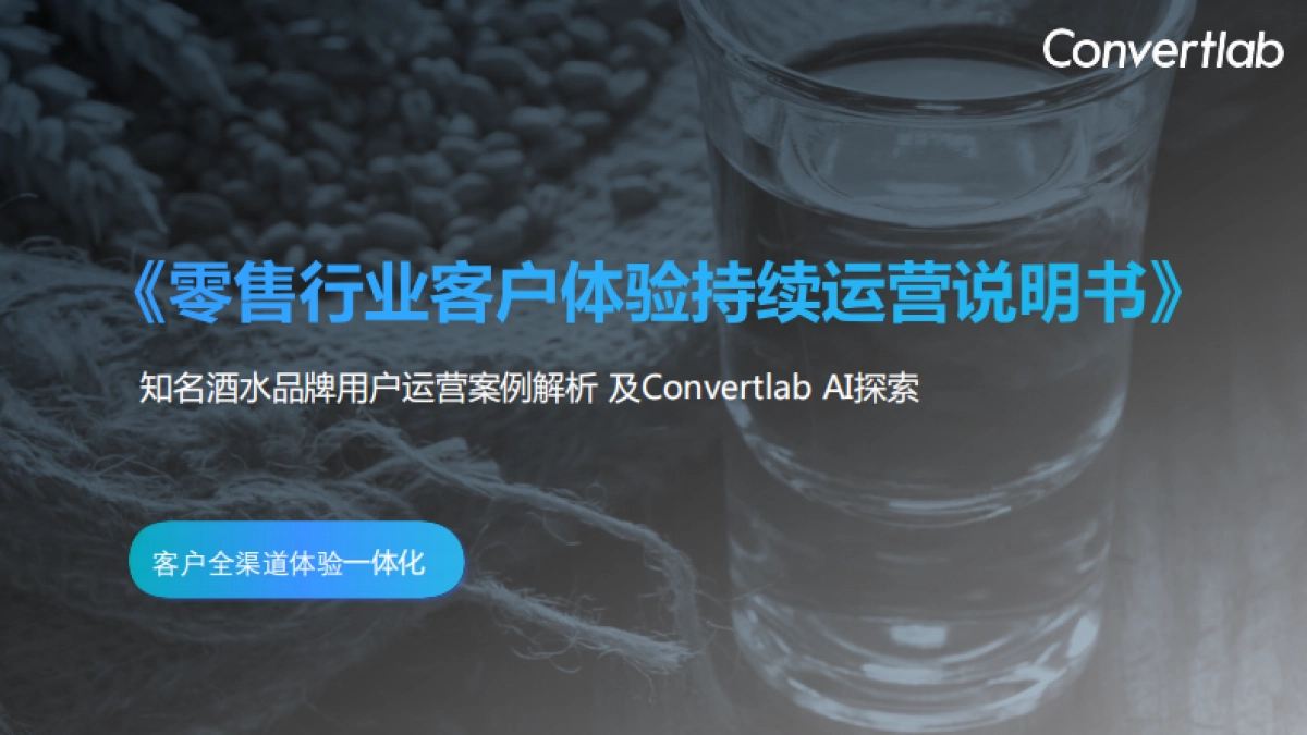 Convertlab：零售行业客户体验持续运营说明_第1页