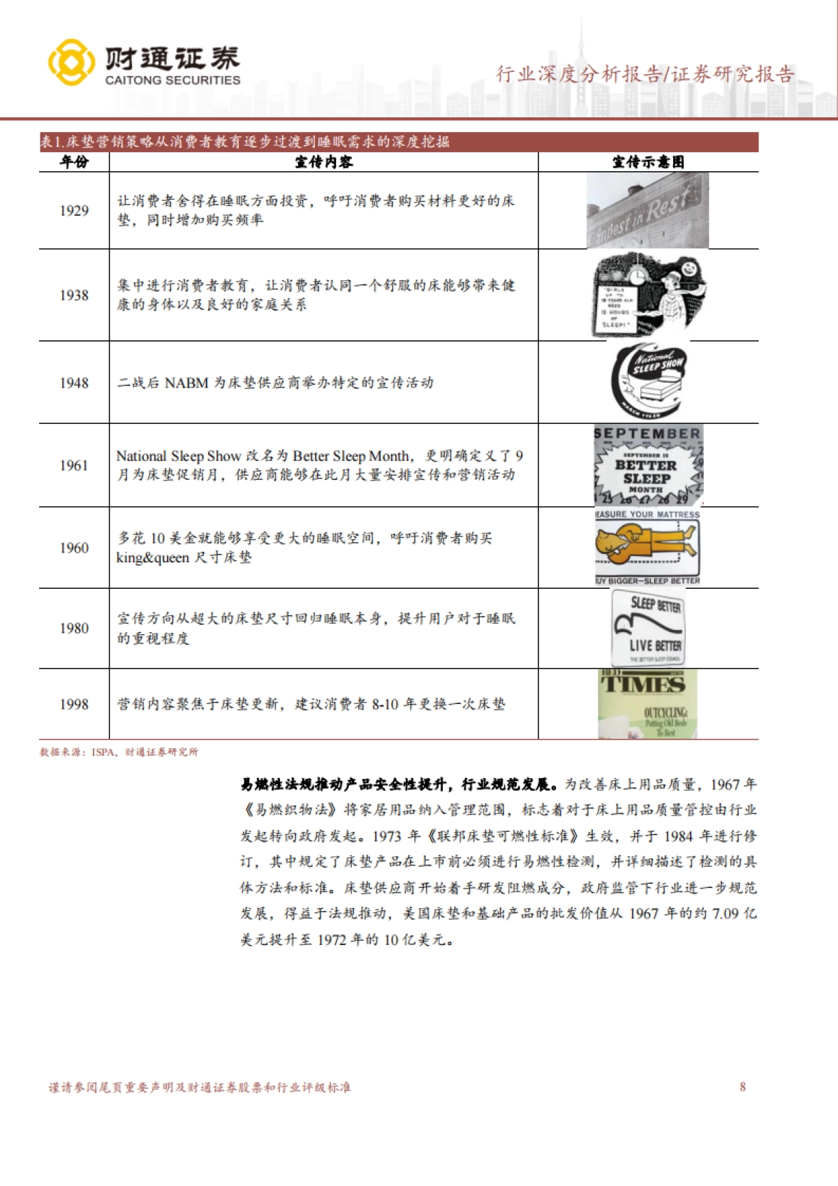 财通证券：建筑材料行业深度分析报告-消费建材西学东渐系列（四）床垫篇-掘金海内外-择良品而栖_第8页