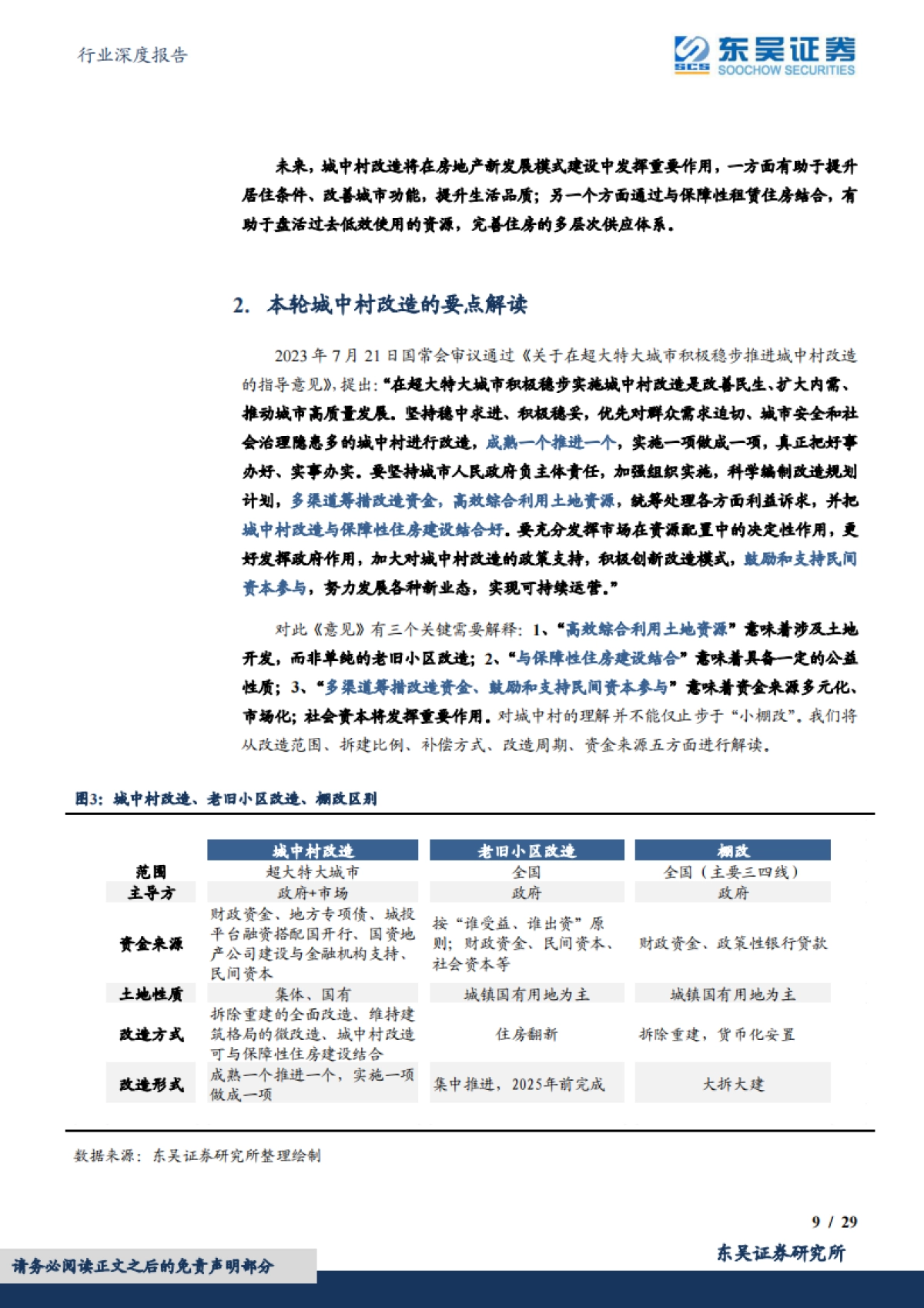 东吴证券：房地产行业深度报告-如何看待城中村改造带来的机遇与挑战？_第9页