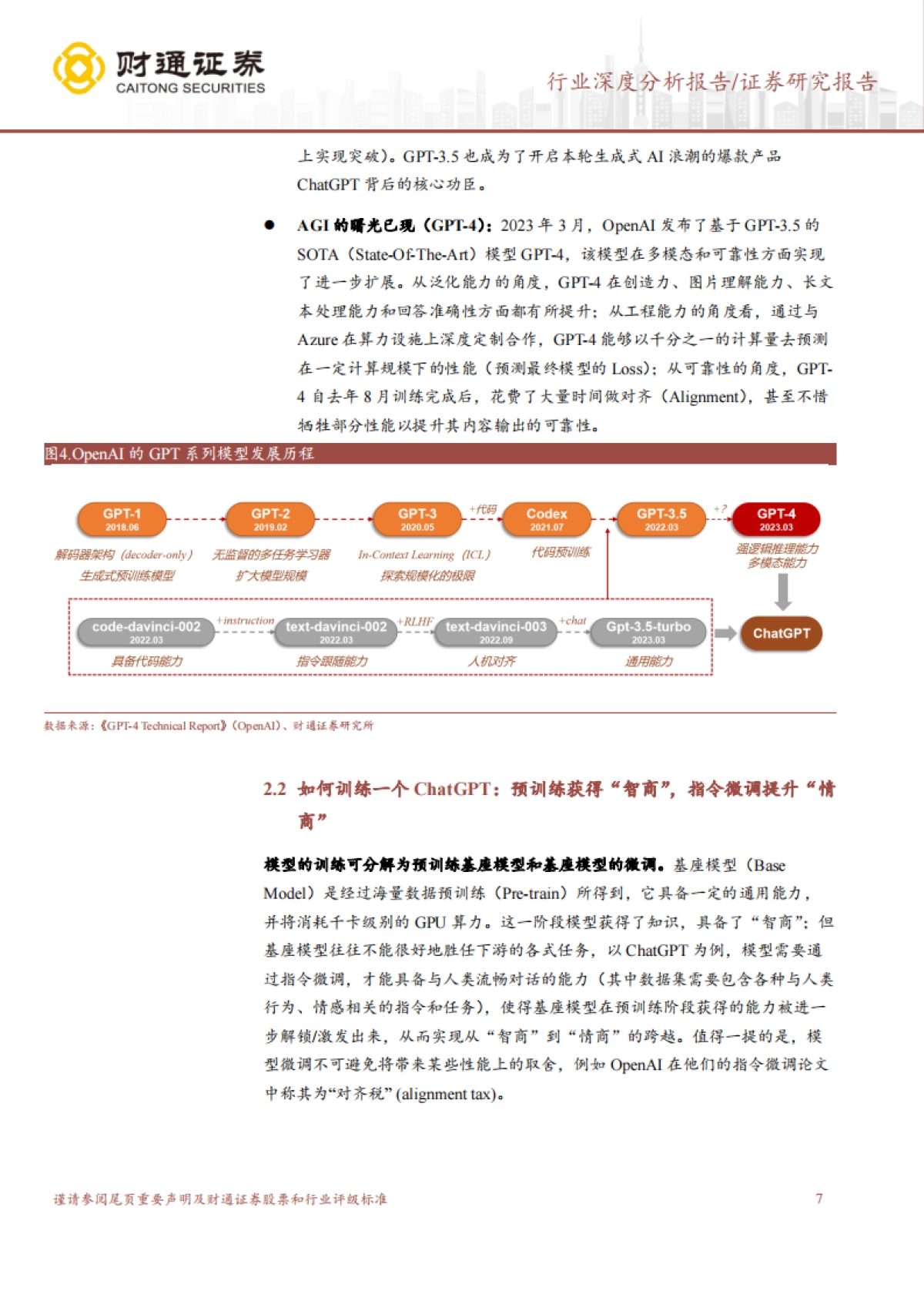 财通证券：计算机行业深度分析报告-大语言模型的前世、今生与未来_第7页