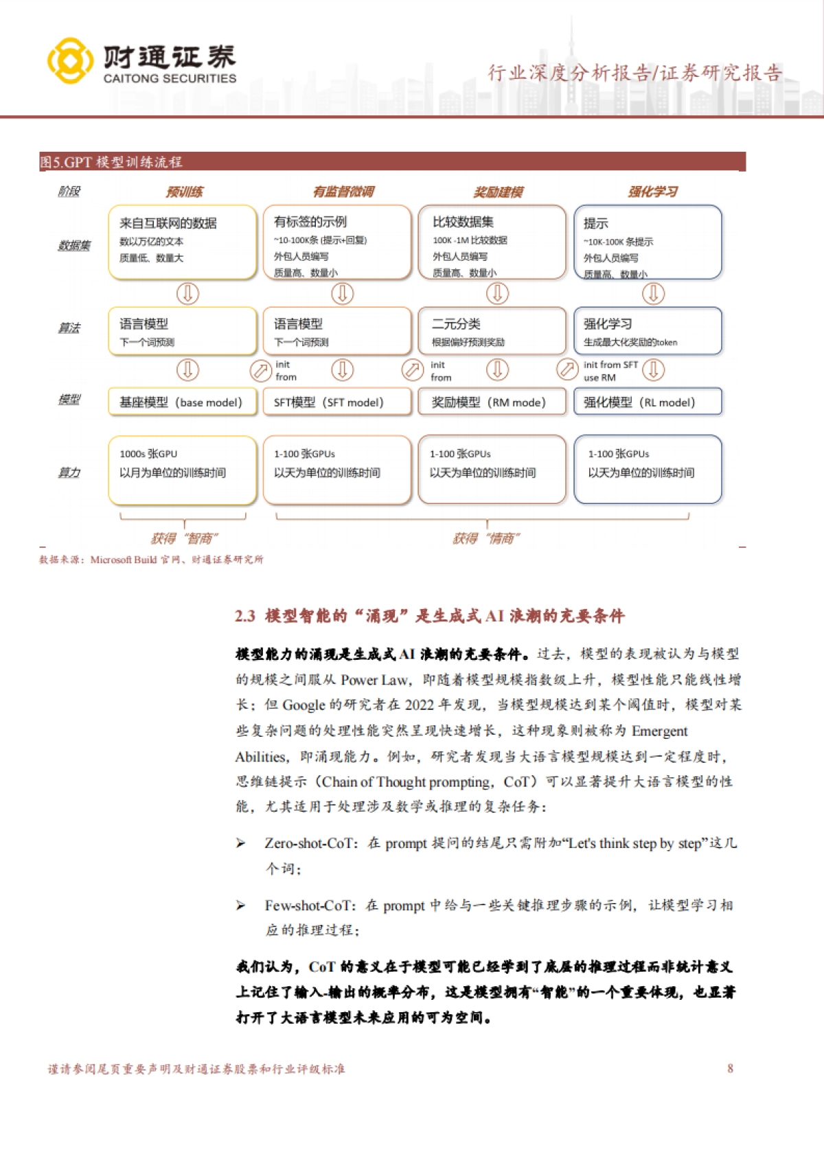 财通证券：计算机行业深度分析报告-大语言模型的前世、今生与未来_第8页