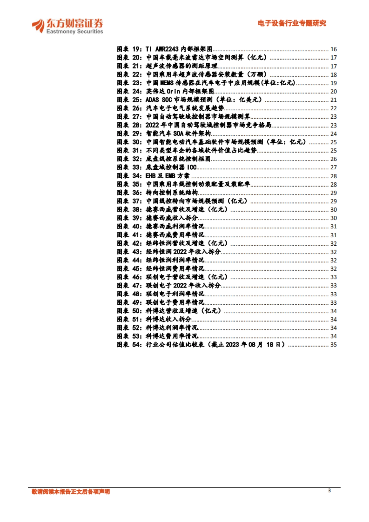 东方财富证券：汽车电子系列报告之二-高阶辅助驾驶走向标配-自动驾驶域前景广阔_第3页
