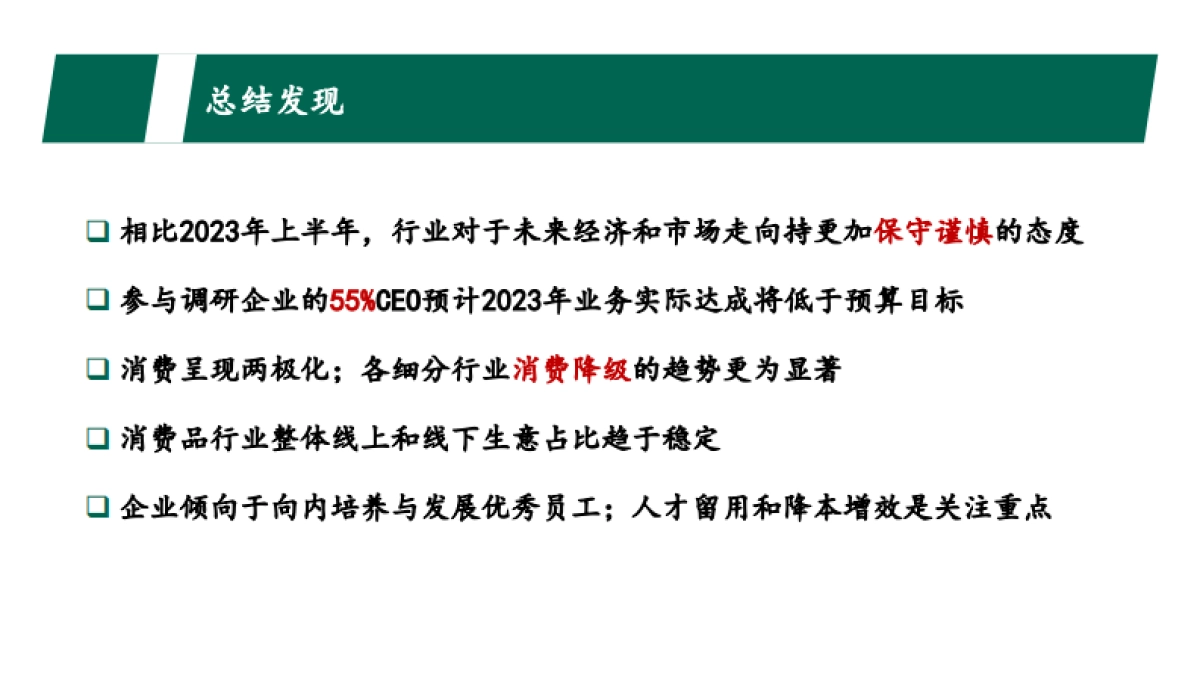 光辉国际：2023秋季中国消费品行业高管调研报告_第2页