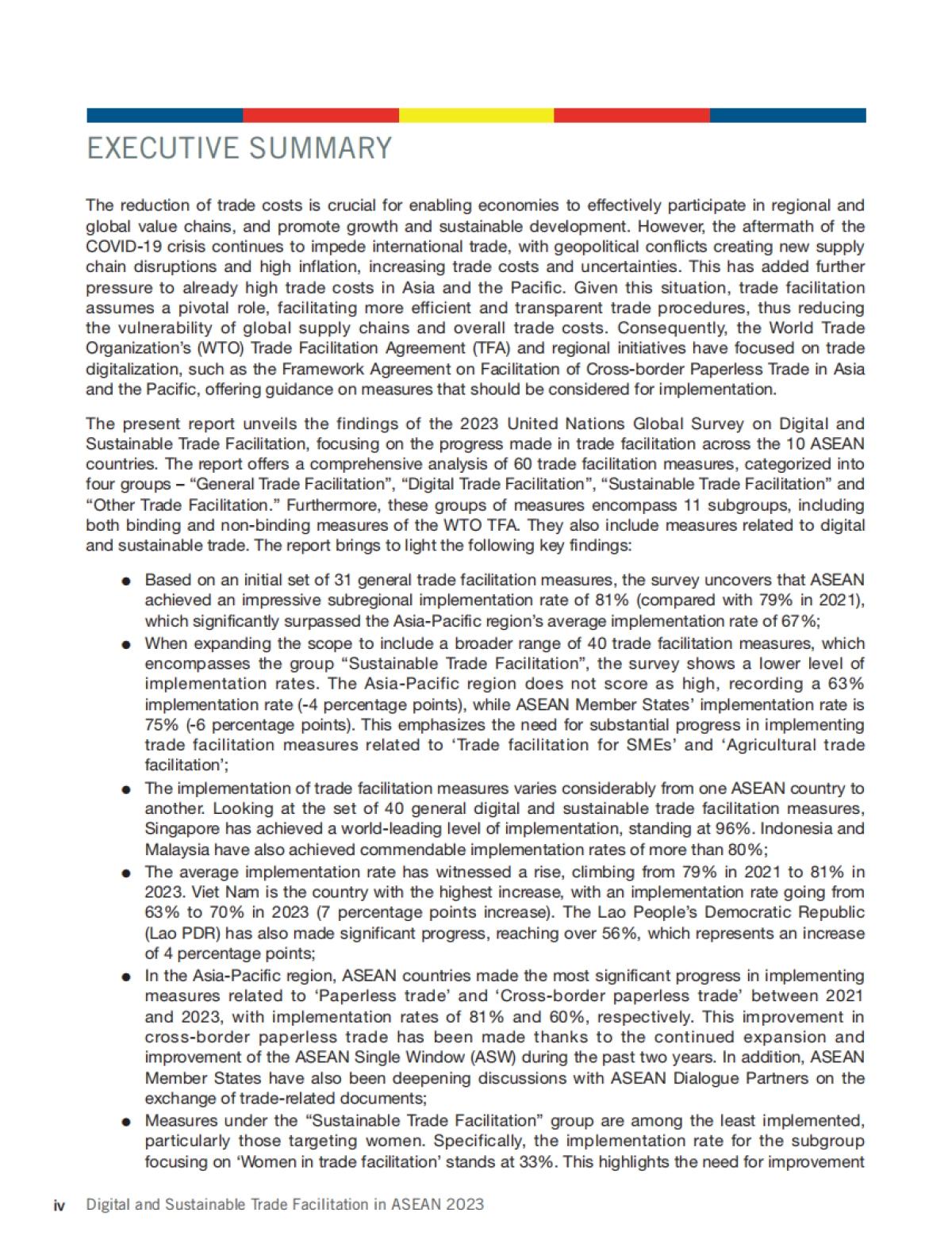 联合国亚太经社会:2023年东南亚国家联盟数字化和可持续贸易_第6页