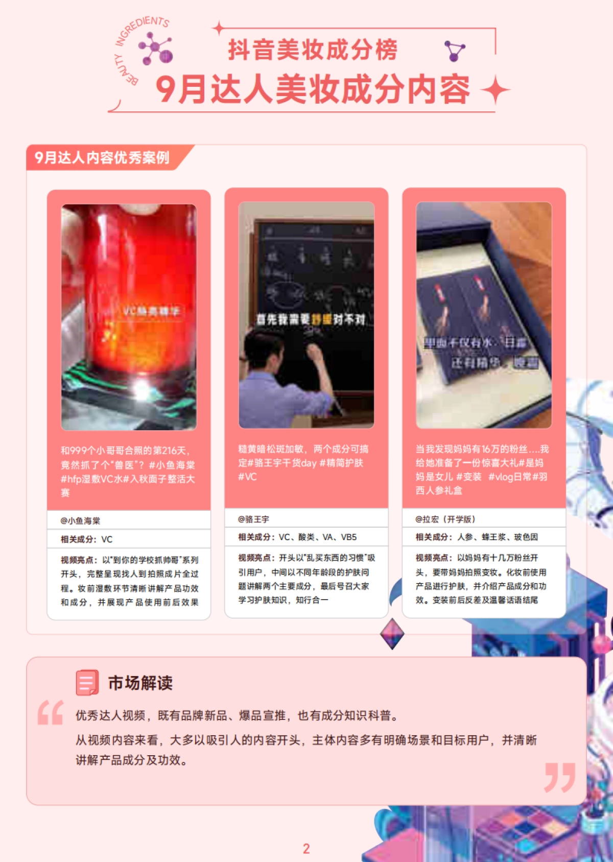 巨量算数：抖音美妆成分月榜-9月刊_第3页
