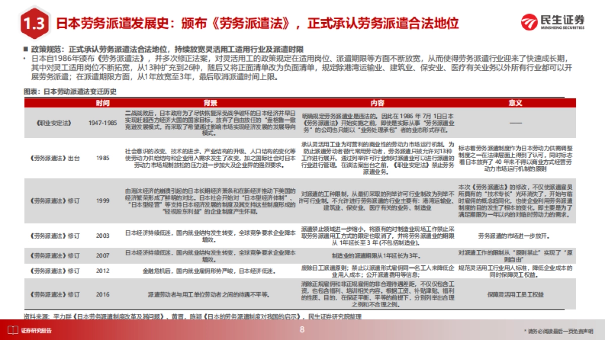 人力资源行业日本消费复盘系列报告：从日本三大人服巨头战略和战术看国内人服投资机会-20231010-民生证券-68页_第9页