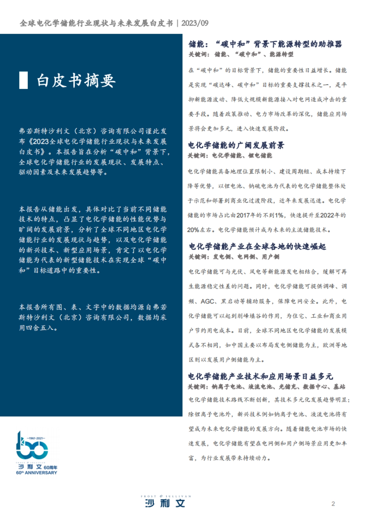沙利文：2023全球电化学储能行业现状与未来发展白皮书_第2页
