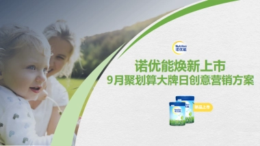 诺优能聚划算大牌日整合营销方案