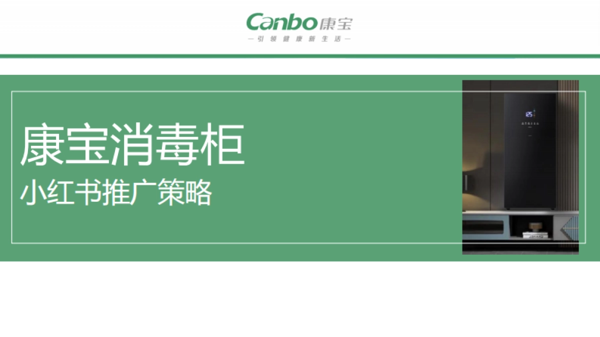 消毒柜厨具品牌小红书推广方案_第1页