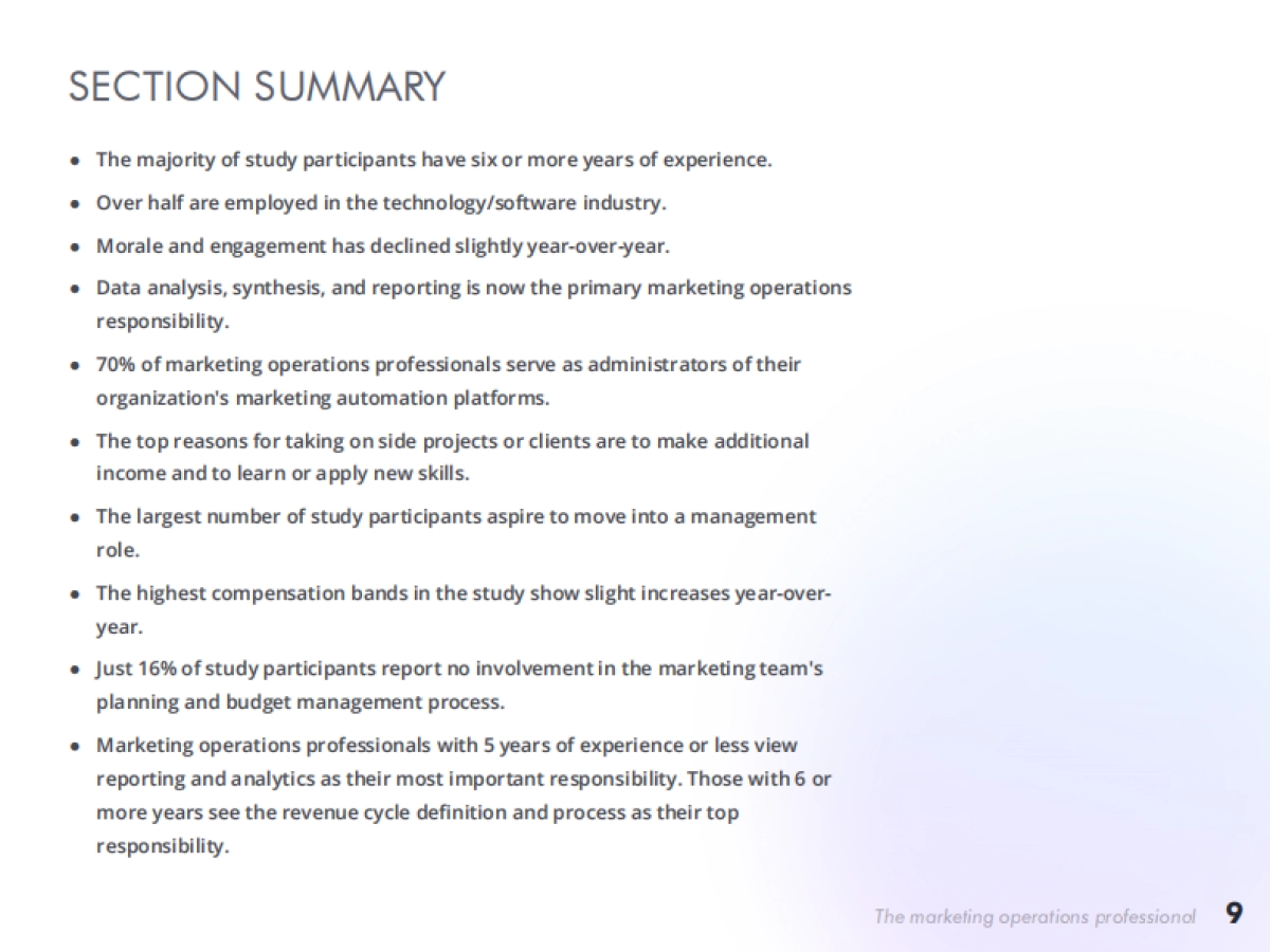 MarketingOps:2023年营销运营专业人士报告(英文)_第9页