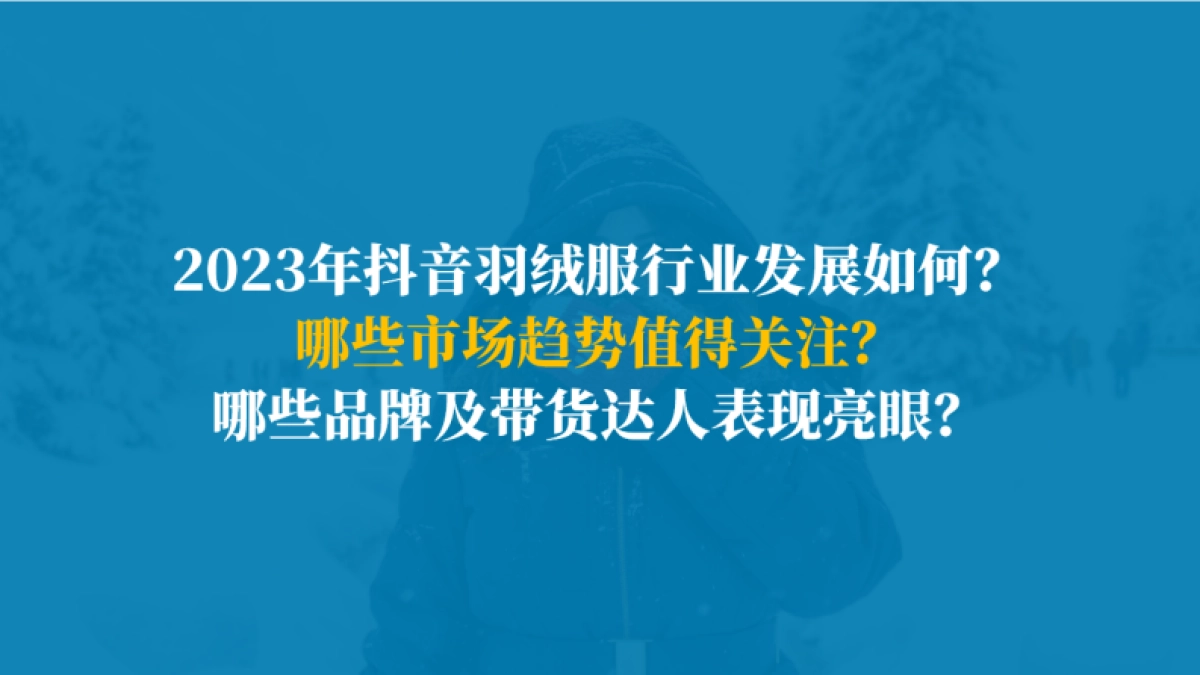 果集：2023年Q1-Q3羽绒服行业社媒电商营销洞察_第6页