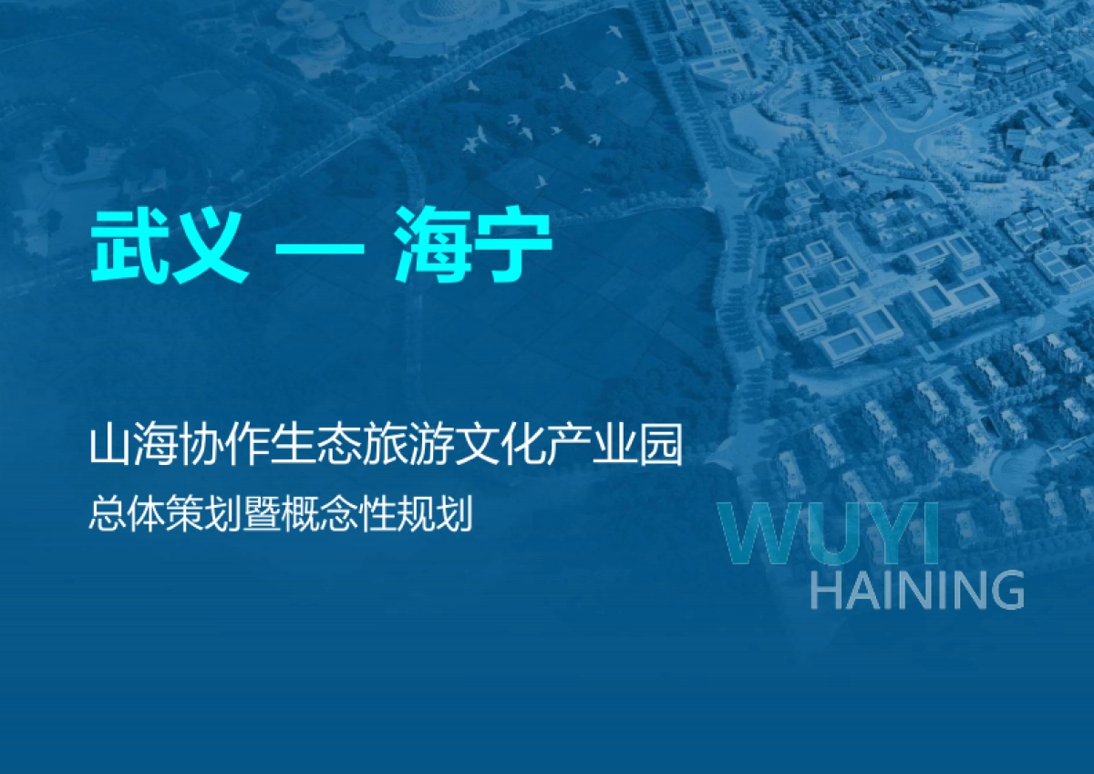 城市山海协作生态旅游文化产业园总体策划暨概念性规划案_第1页
