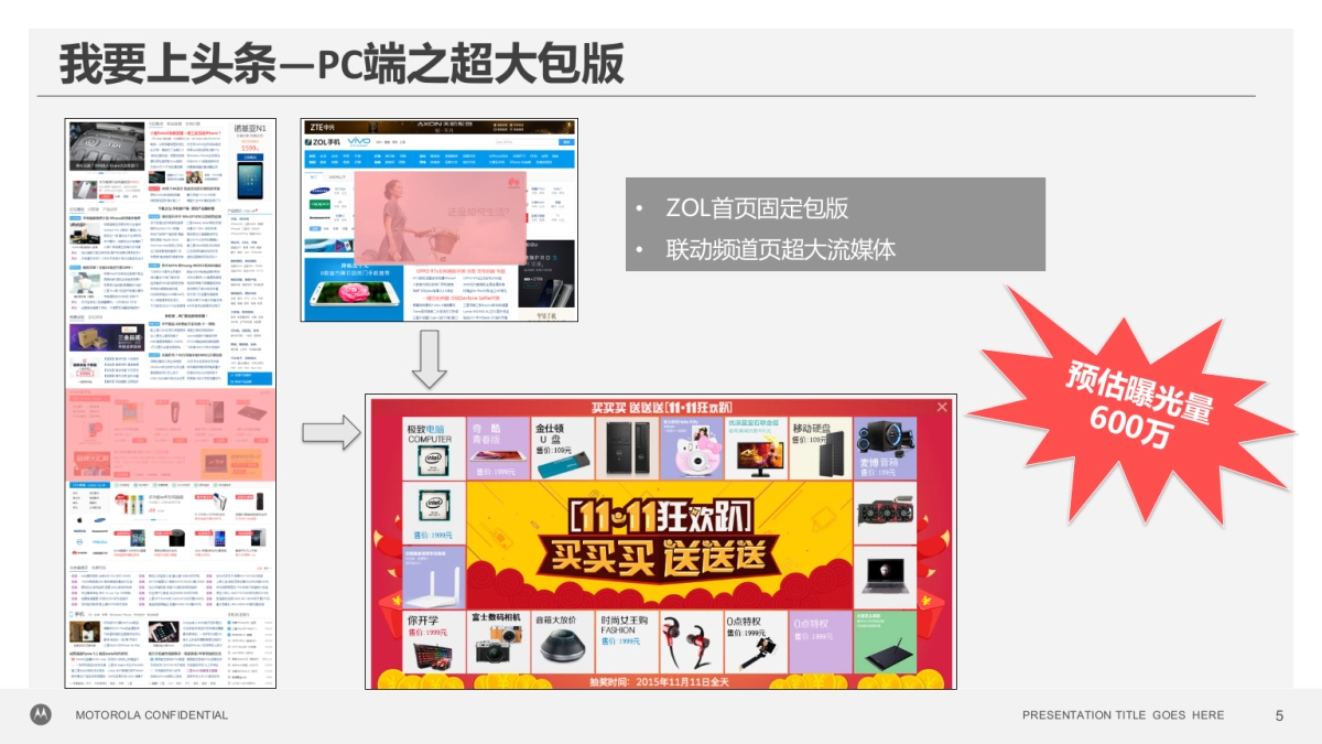 Moto双十一促销ZOL推广方案_第5页