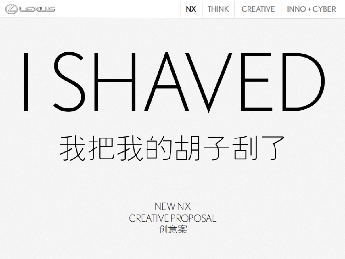 雷克萨斯创意提案_第1页