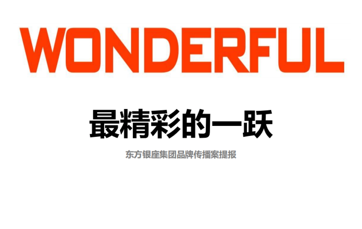 东方银座集团品牌传播案_第1页