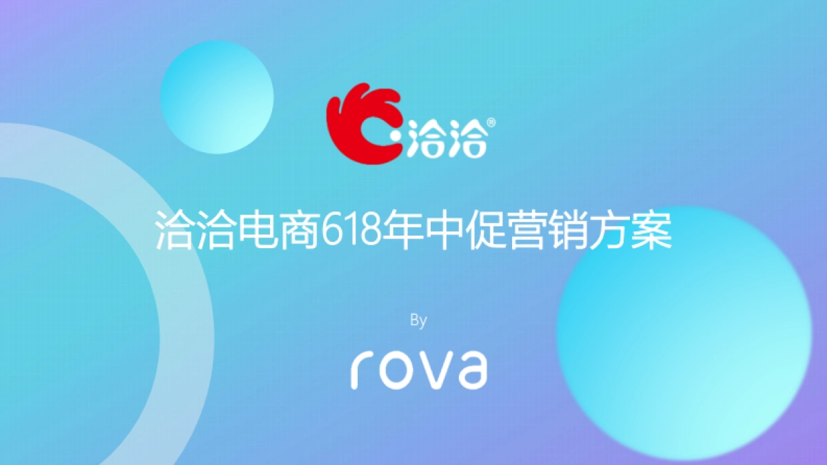 洽洽电商618年中促营销方案_第1页