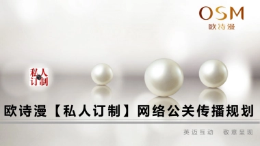 欧诗漫【私人订制】网络公关规划方案