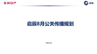 启辰8月公关传播规划-整合