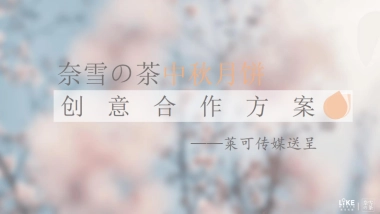 奈雪中秋月饼创意合作方案V3