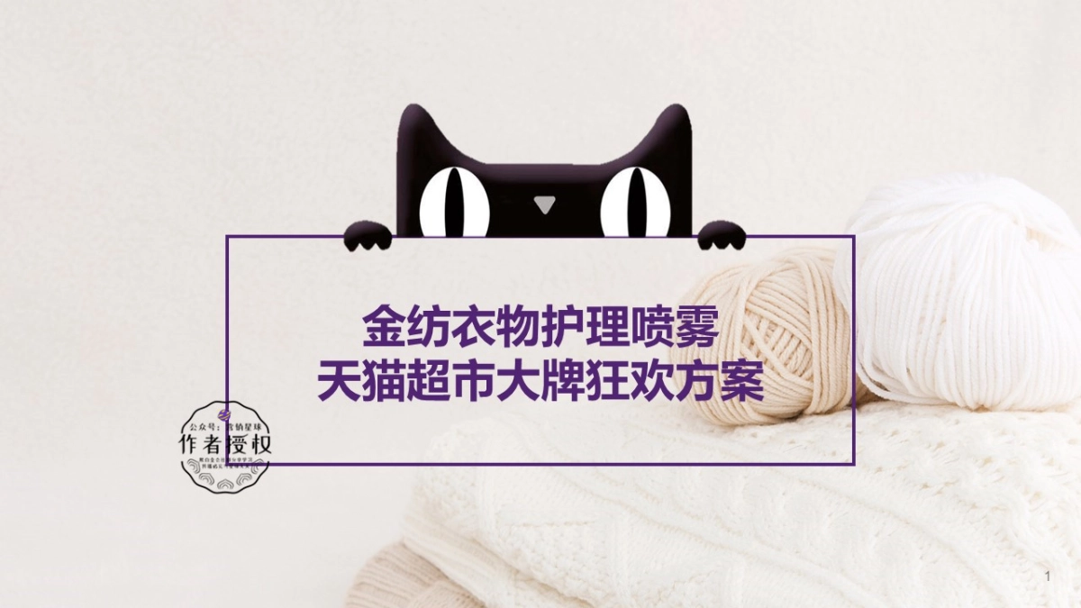 2019金纺衣物护理喷雾大牌狂欢方案 0318_第1页